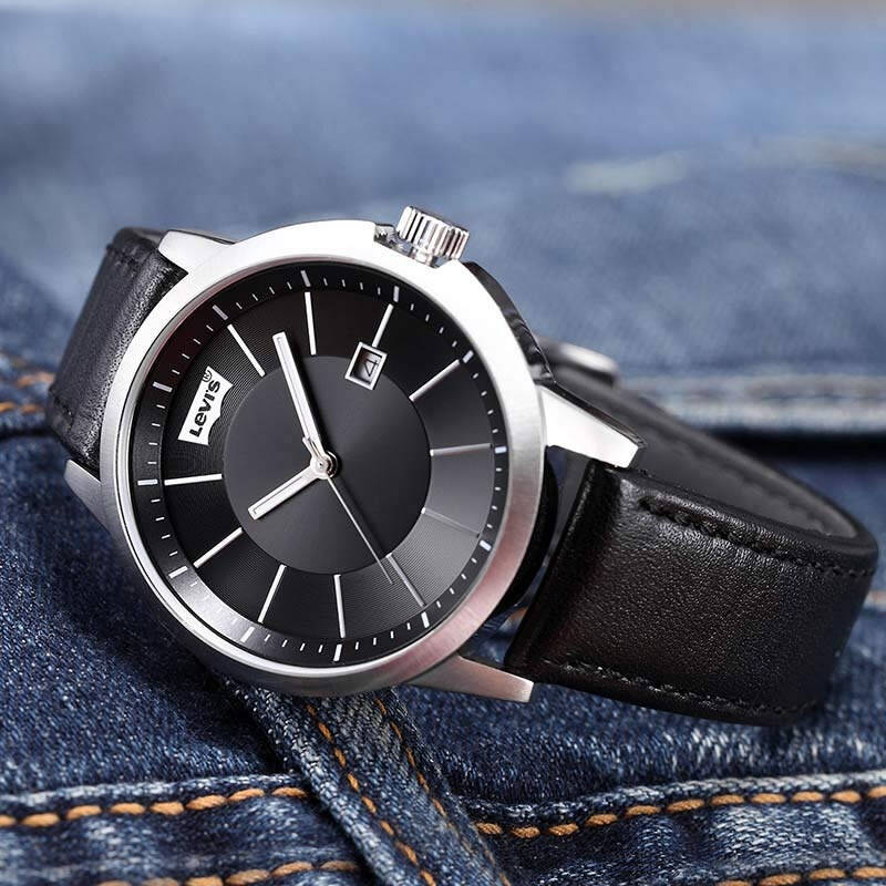 李维斯(levis)手表 休闲时尚矿物质玻璃皮带石英男表ltj0901a