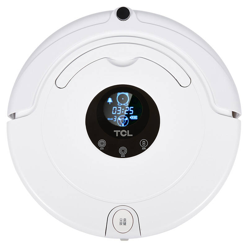 tcl 智能扫地机器人 自动吸尘器 湿拖擦地机 r1白色