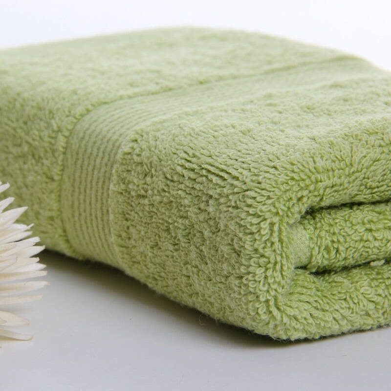 富居(foojo)长绒棉 全棉加厚素色吸水纯棉浴巾 鹅黄绿 70*140cm单条装