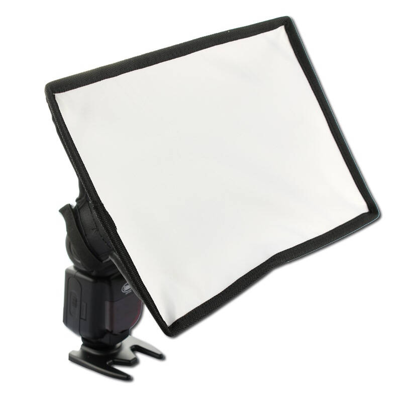 罩20*30cm 专业外接热靴机顶柔光箱 便携可折叠单反相机佳能尼康通用