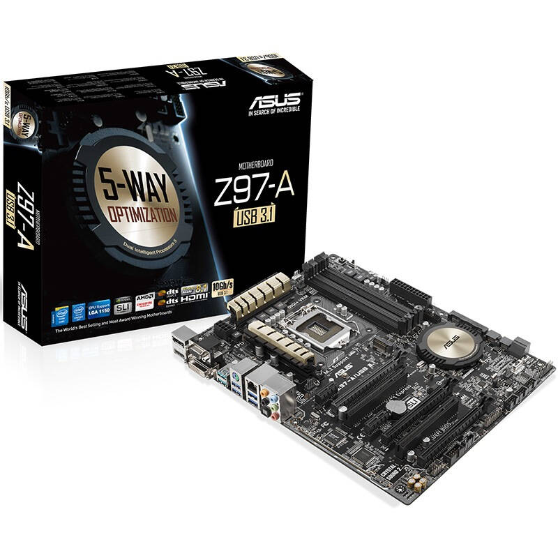 华硕(asus)z97-a/usb 3.1 主板 (intel z97/lga 1150)