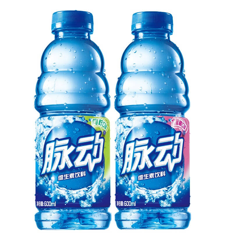 脈動(mizone)維生素飲料 (青檸600ml*2 水蜜桃600ml*2) 連包