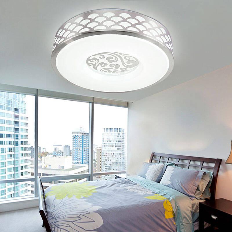 美吉特led吸顶灯现代简约铝材卧室灯客厅阳台厨卫餐厅吸顶灯 直径400