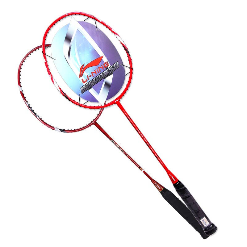 李宁(lining)羽毛球拍 全碳素羽拍男女适用 单拍/对拍 a880红色