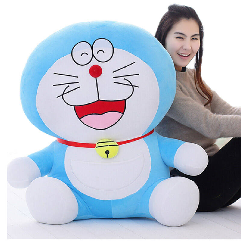 哆啦a梦公仔叮当猫毛绒玩具机器猫抱枕生日结婚礼物女可爱猫 大笑款