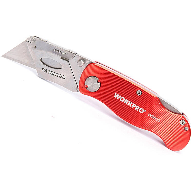 万克宝(workpro)w9605 重型折叠美工刀裁纸刀进口金属割刀 便携式快速