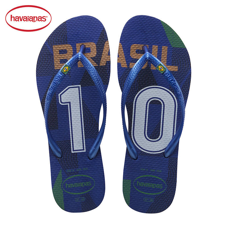 havaianas人字拖限量国家队巴西客场女款防滑拖鞋哈瓦那 39/40码25.
