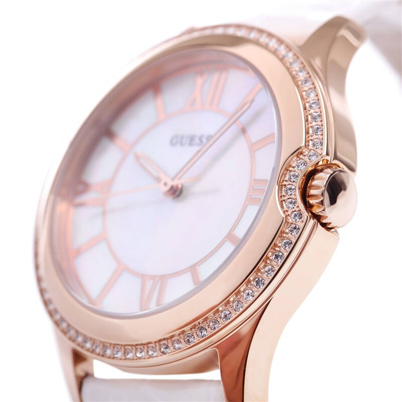 盖尔斯(guess)手表时尚潮流系列石英女表w10267l1土豪金