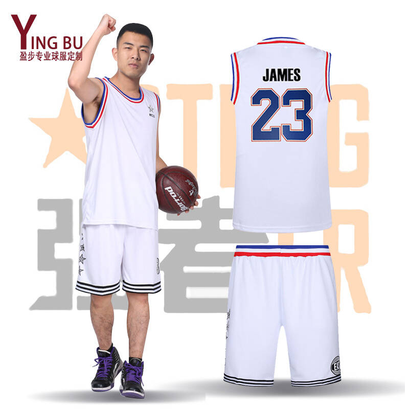 2015美国全明星篮球服套装 定制篮球衣 团购训练服球衣无袖 男 詹姆斯