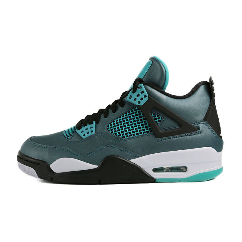 耐克air jordan 4 teal 乔4男鞋 湖水绿 705331-330 水鸭青/白 46