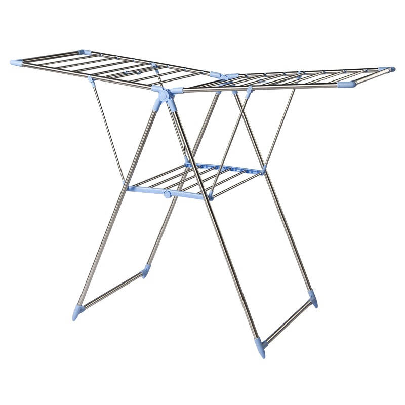 好事达晾衣架 折叠落地挂衣架 翼型阳台室内移动晾晒架2706