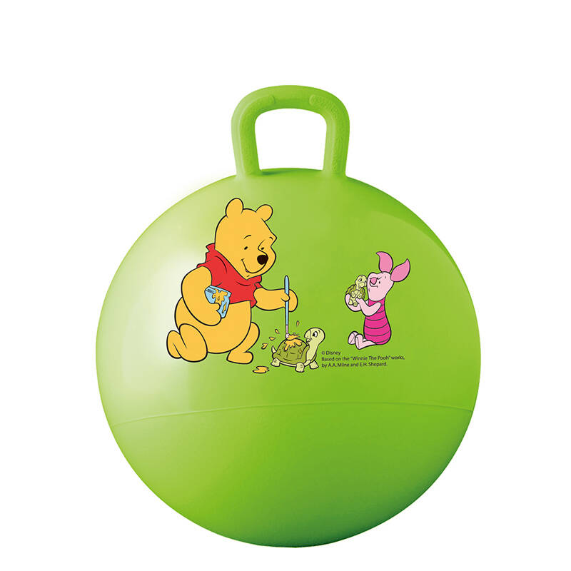 伊诺特 迪士尼羊角球卡通充气跳跳球儿童手柄球充气玩具跳跃类玩具球