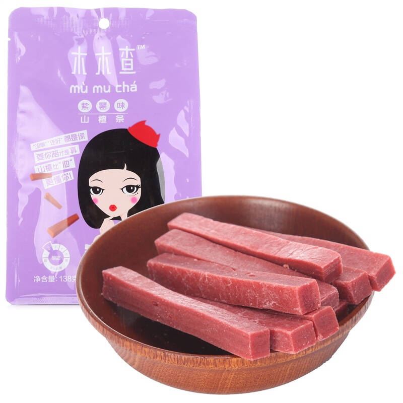怡达 木木查山楂条紫薯味138g 京东自营