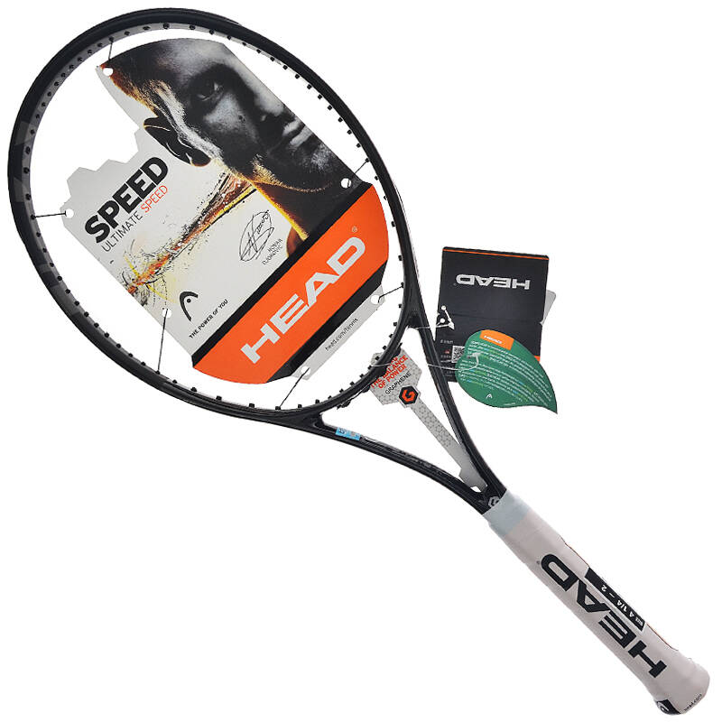 海德head graphene speed 小德签名限量版全黑网球拍 236104 黑色