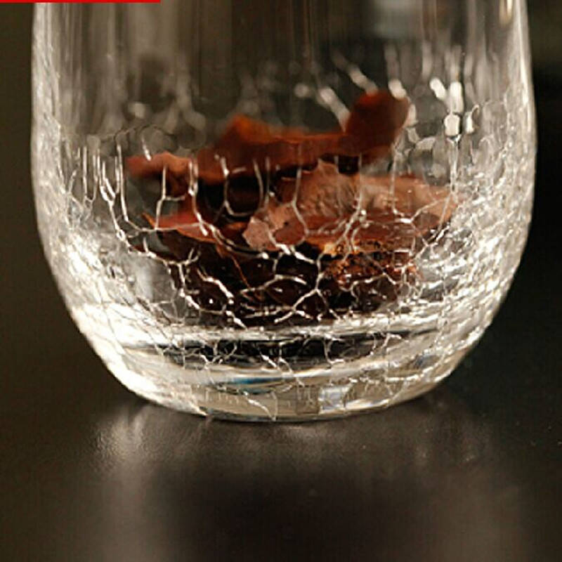 冰裂纹玻璃水杯 创意水杯 透明水杯 刻花无铅水杯玻璃杯 个性水杯 高