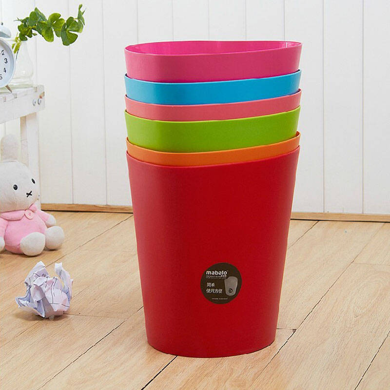 麦宝隆爱心垃圾桶塑料卫生桶家用厨房纸篓书房餐厅垃圾桶mbl-0180