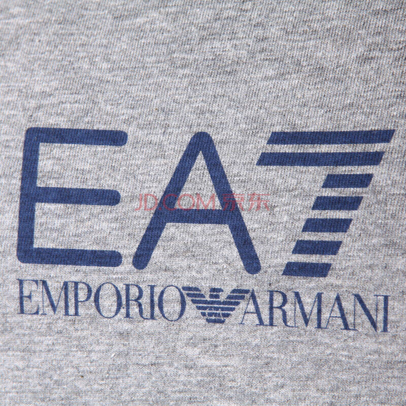 阿玛尼armani ea7两色logo 男装长袖t恤 273207 3a237 01449灰色 l码