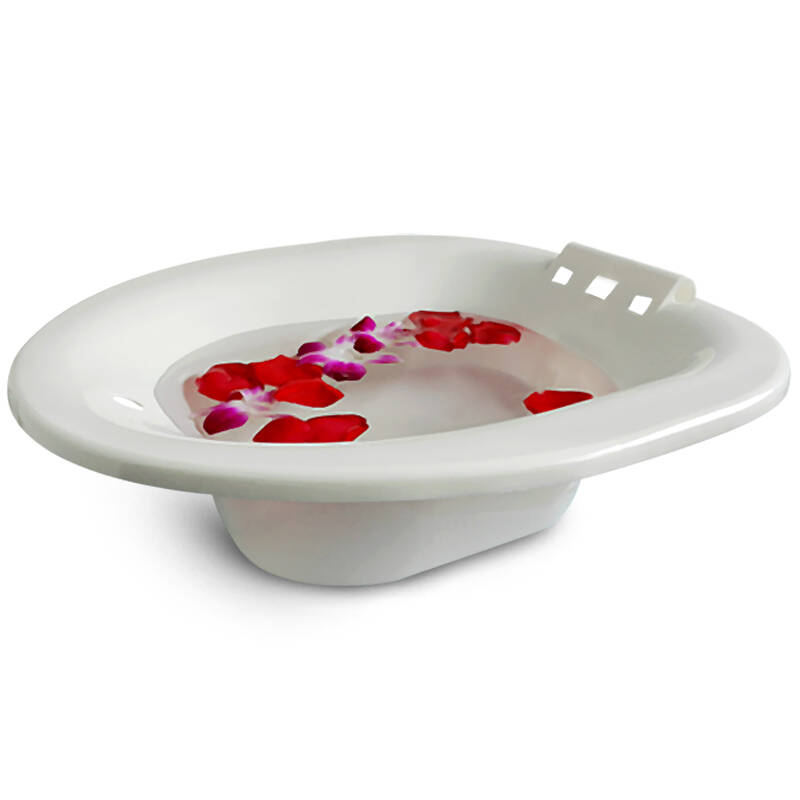 助康坐浴盆免蹲软材质痔疮前列腺术后洗屁股盆zke-a-Ⅰ 米白色