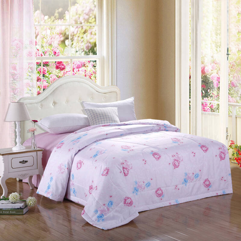 佰鼎(bedding) 床上用品 可水洗珠光浆空调夏被 夏凉被 亲肤棉空调被