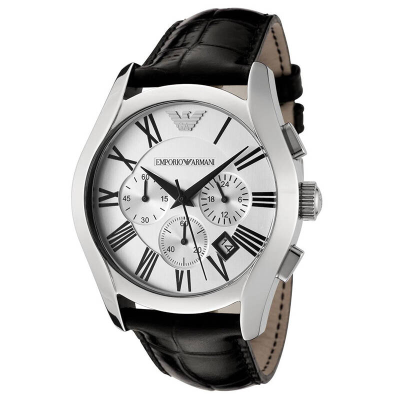 阿玛尼(armani)手表男士经典多功能真皮型男霸气腕表 货到付款 ar0669