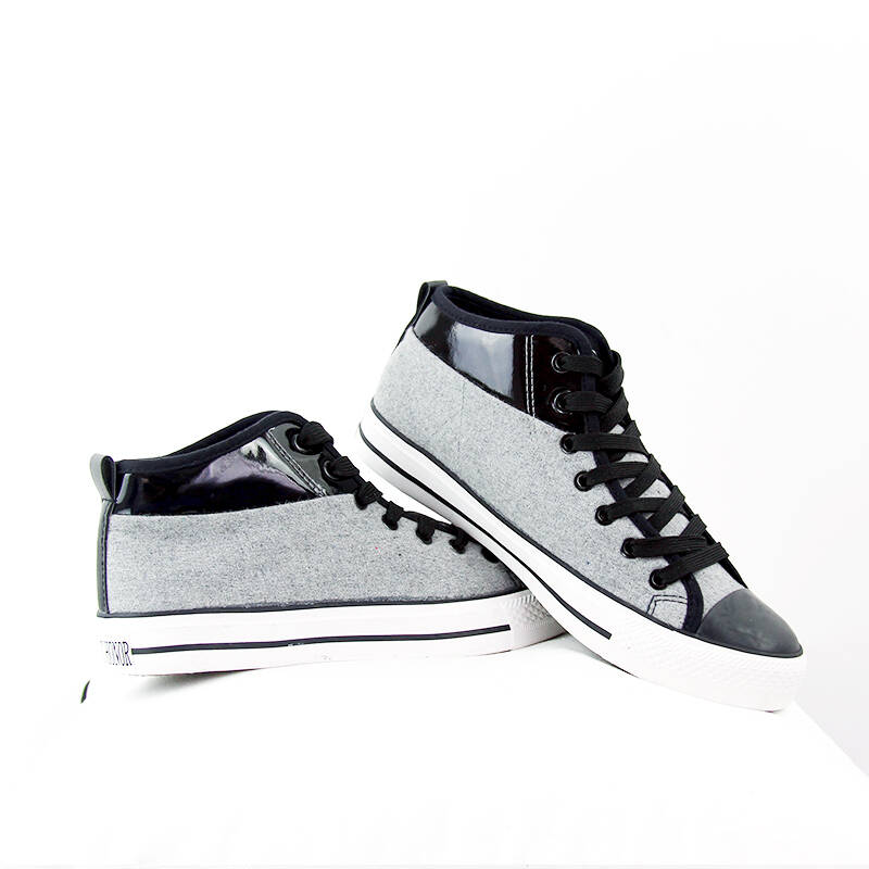 抽象鸟 夏季韩版帆布鞋男 高帮休闲鞋透气帆布男鞋英伦男士布鞋学生