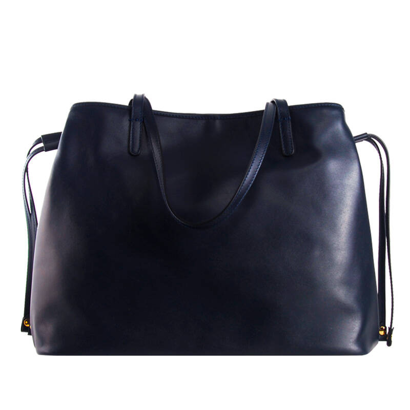 亨利世家(henry fisch)女士纯皮简约版手提包 挎包#17 hp0096 深蓝色