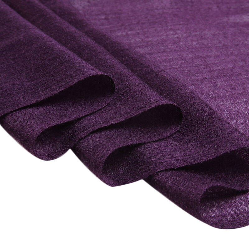 西湖雪 丝巾女秋冬围巾披肩两用冬季纱巾 酱紫