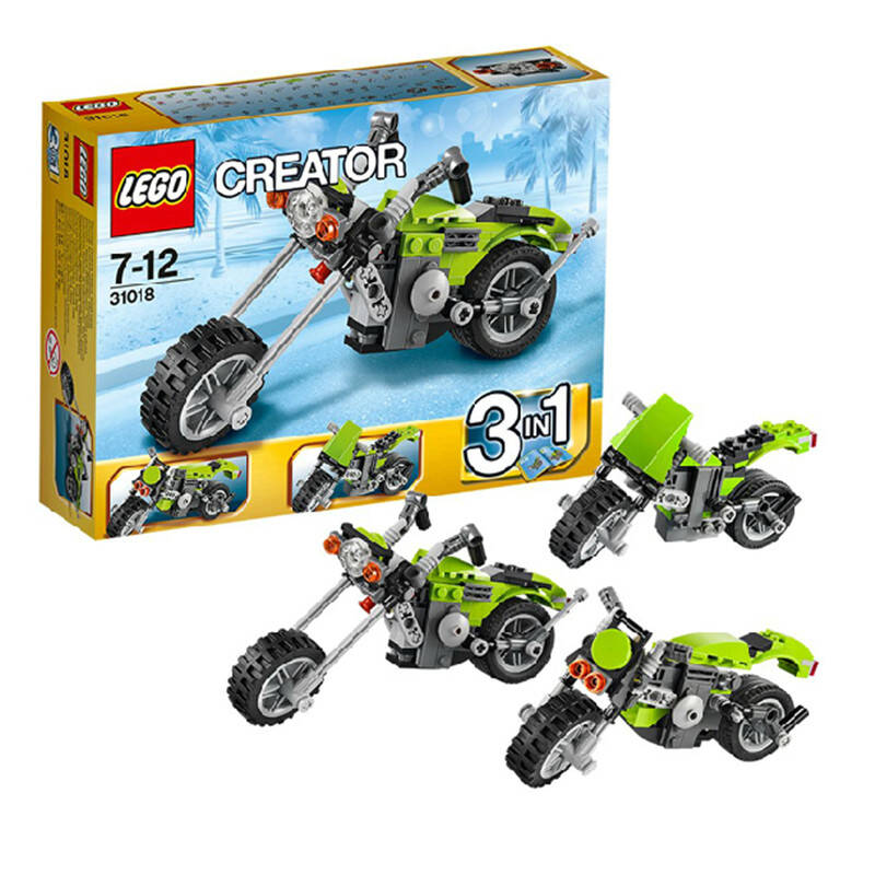 乐高lego 三合一 创意百变系列 益智拼装积木玩具 高速公路机车 31018