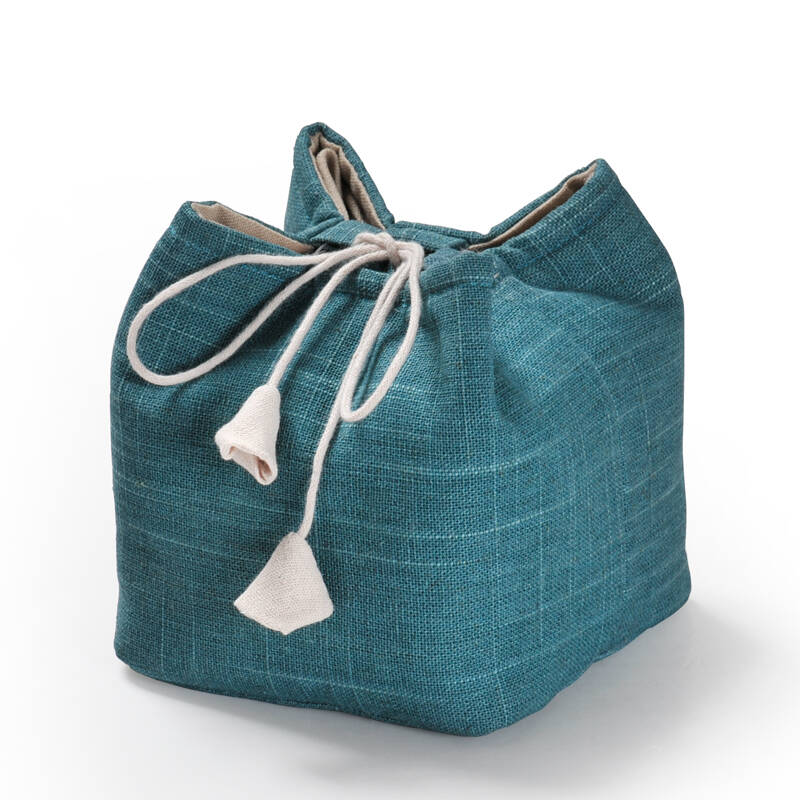 朴述 一壶四杯袋 麻布 收纳袋 茶杯袋 茶壶袋 便携旅行 紫砂壶包 布袋