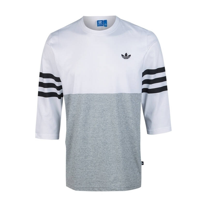 adidas 阿迪达斯 三叶草 男子 长袖t恤 白 s19063 如图 2xl