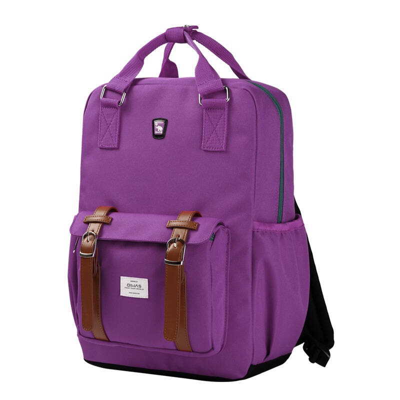 爱华仕(oiwas)双肩背包 学生休闲手提书包 女款时尚学院电脑包 4206