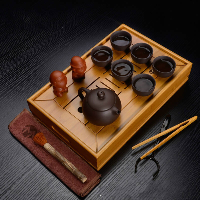 茗匠功夫茶具竹茶盘竹制茶海茶台储水排水式茶托盘套装大小号 新款