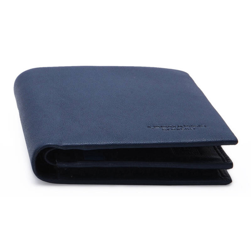 利奥纳多leonardo男士钱包短款真皮牛皮时尚简约商务钱包卡包 竖款