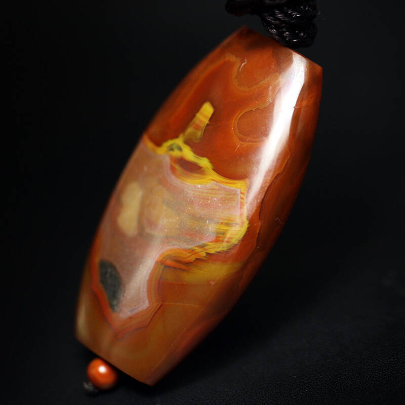 吟石 战国红玛瑙原石吊坠 7号