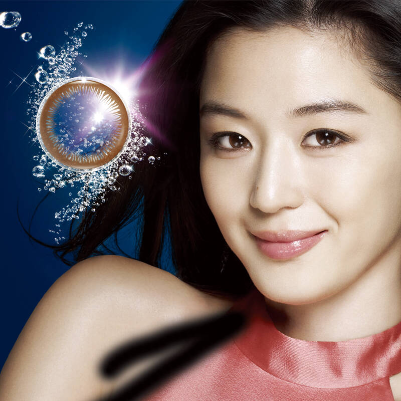 强生日抛30片装define美瞳水凝隐形眼镜 妍妍棕 750