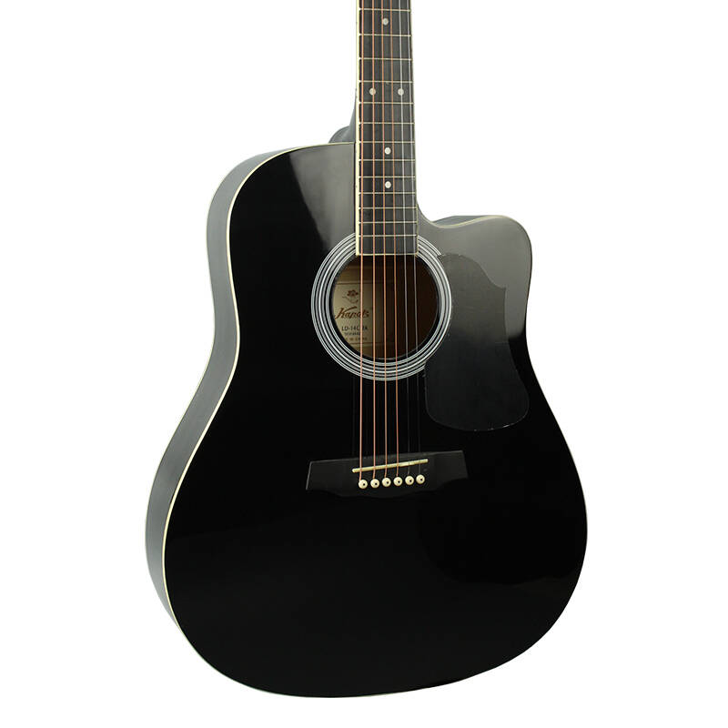 38寸 40寸 41寸民谣吉他初学者jita圆角缺角吉它 41寸缺角黑色