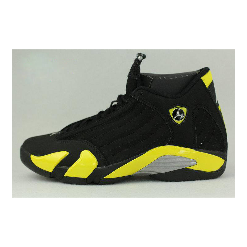 air jordan 14 thunder aj14 黑黄雷神 487471-487524 487471-070男款