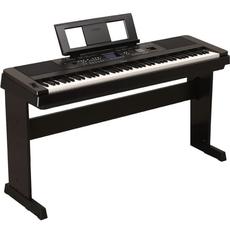 雅马哈(yamaha)电钢琴dgx-650b 电子键盘 88键重锤 (主机 木架)