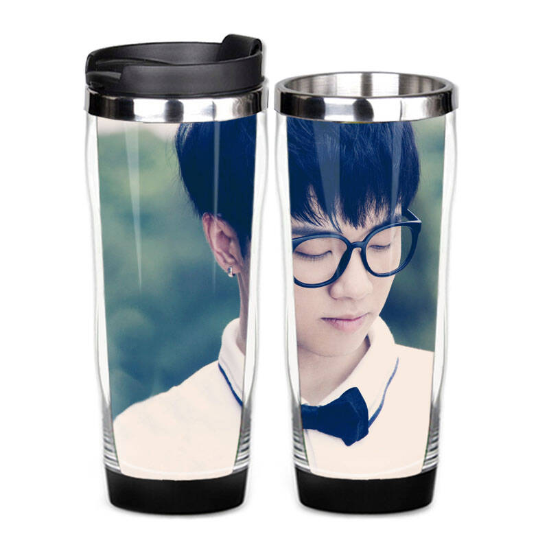 漫天星 华晨宇明星花花火星弟弟周边咖啡杯水杯随手杯 9 不锈钢