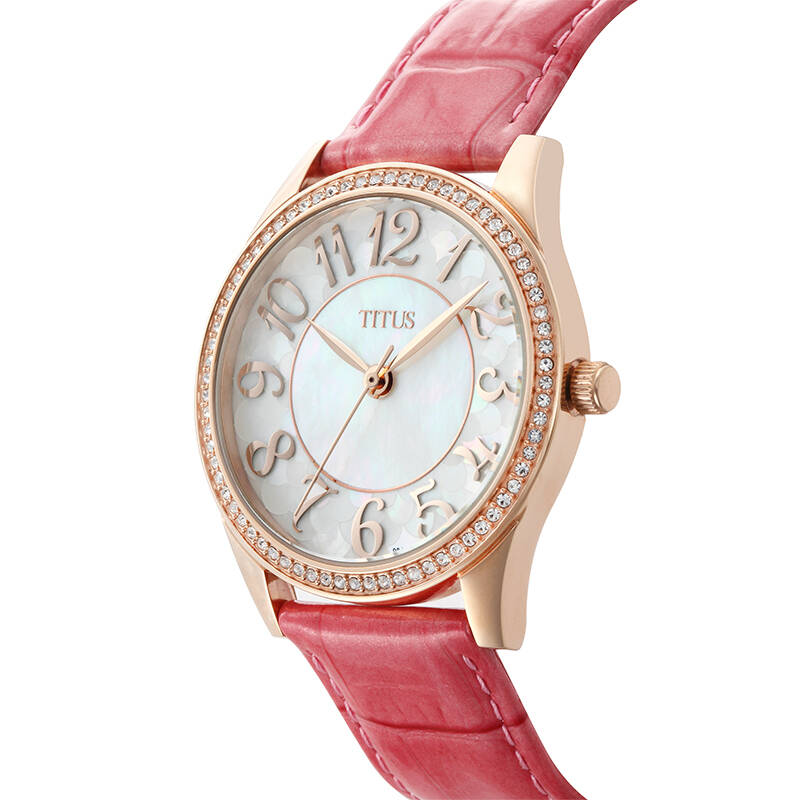 【titus铁达时】时尚系列精钢石英女士腕表06-2795-004
