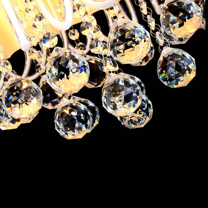 韩鹿 时尚简约 led水晶灯吸顶灯 客厅灯餐厅灯饰 圆形现代 温馨浪漫