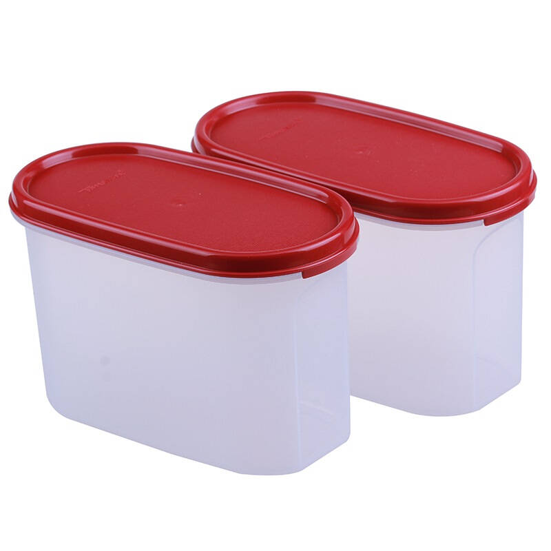 特百惠(tupperware)mm储藏保鲜盒2件套1.1l*2 京东自营