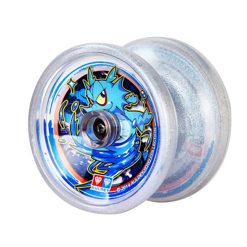 悠悠球火力少年王5传奇再现 儿童溜溜球yoyo球玩具 侧轴透明玄铁磐龙s