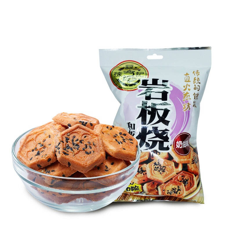 徐福记岩板烧奶油味100g 自营