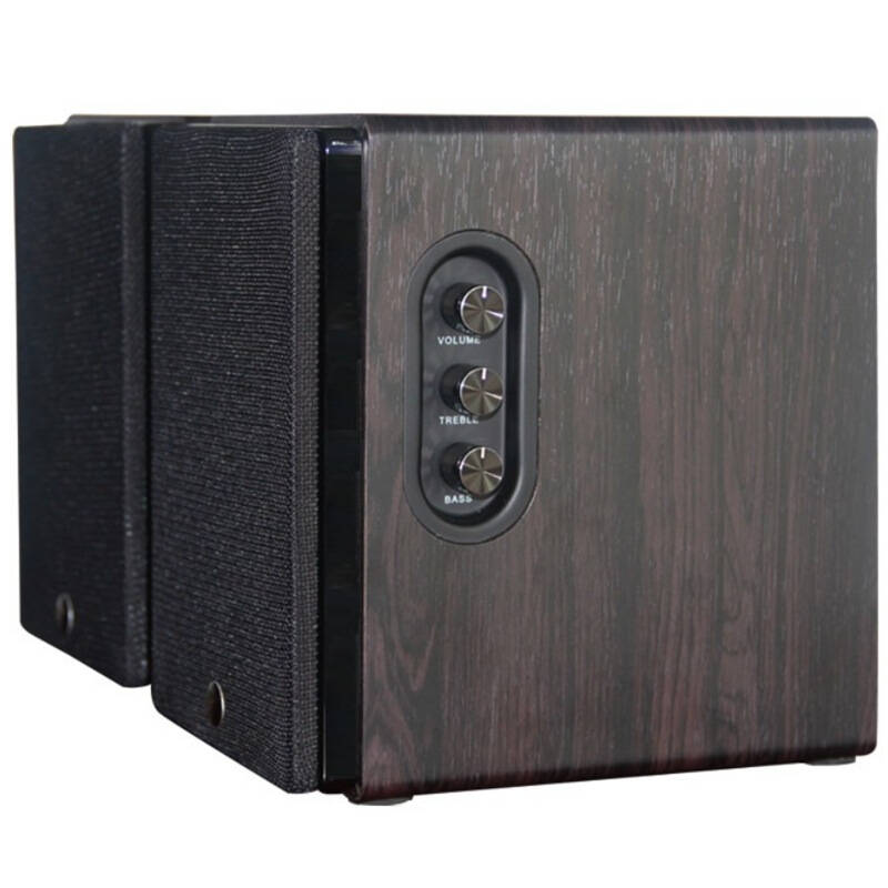 惠威(hivi)多媒体音箱 d1010 mkii 2.0声道 玫瑰木色