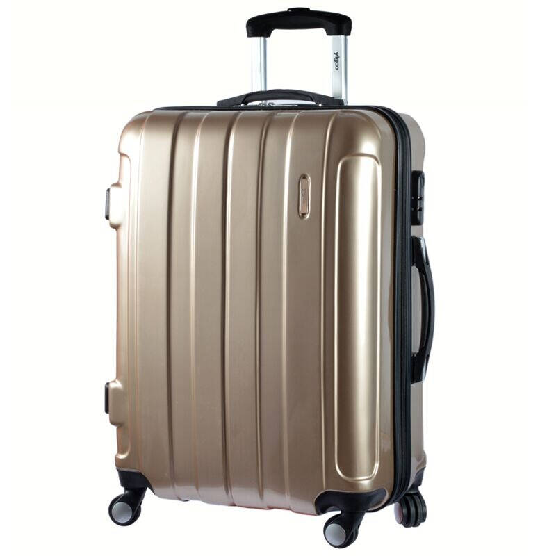 亨得利(handry)意高时尚炫彩pc亮面万向轮拉杆箱y8826-20寸米金 京东