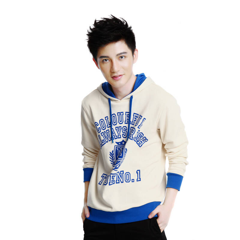 【新品】鸿星尔克erke 男套头戴帽卫衣 11213114308 a3 米白 2xl