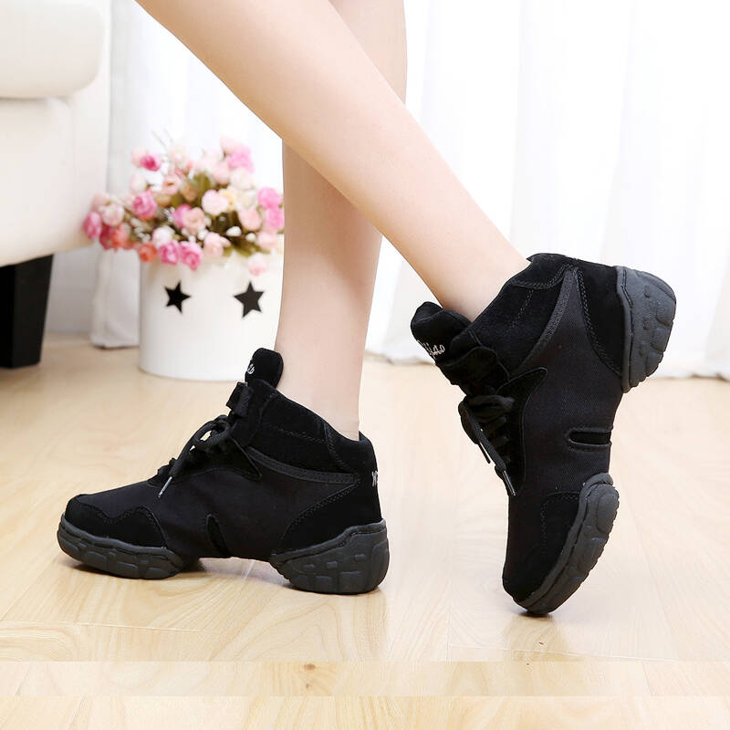 幻巧爵士舞鞋广场舞蹈鞋女秋季爵士现代舞鞋软底增高健身跳操跳舞鞋