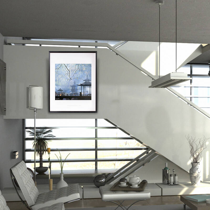 中式现代客厅装饰画 佛学摄影大师张望作品《佛的足迹-集》艺术微喷有