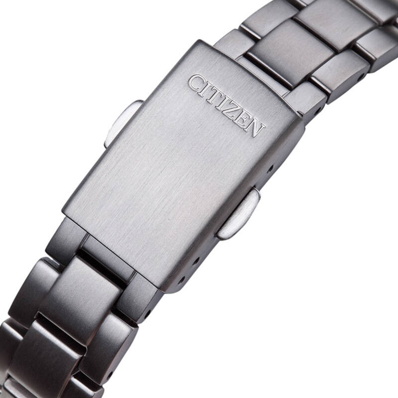 西铁城(citizen)手表 光动能钛合金表带女表ew2101-59a